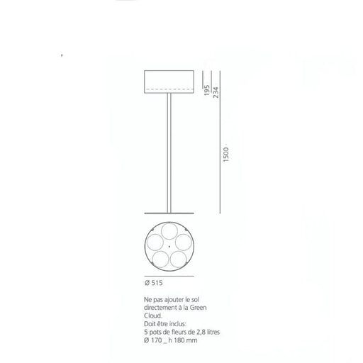 Grøn Cloud Peg Planteholder