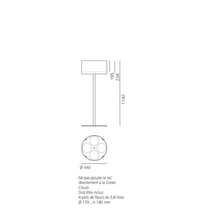 Grøn Cloud Peg Planteholder