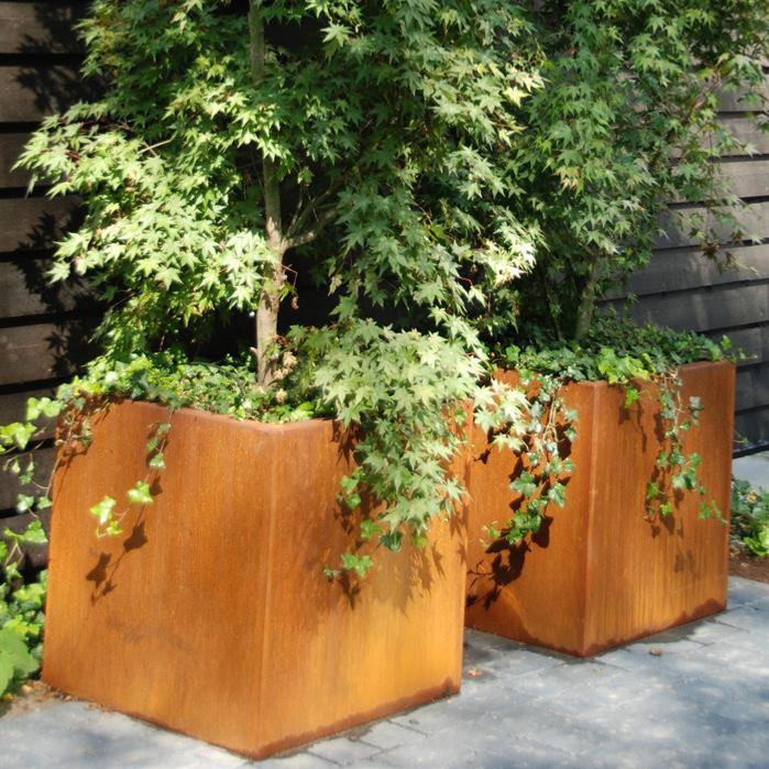 Corten Urtepotte H.60Cm Uv Gel Resistent