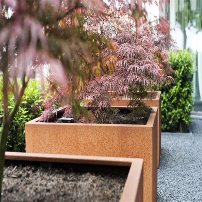 Corten Urtepotte H.60Cm Uv Gel Resistent