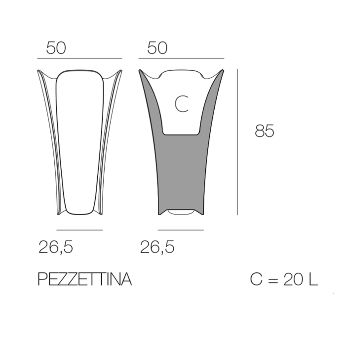 Pezzettina Led Udendørs Urtepotte