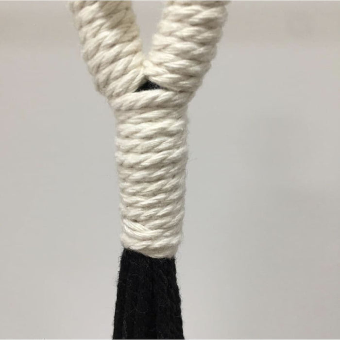 Hængende Urtepotte Macrame Hanger Sort