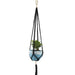 Hængende Urtepotte Macrame Hanger Sort