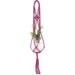 Hængende Urtepotte Makrame Hanger Pink
