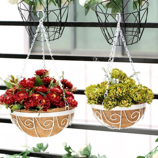 Hængende Blomsterpotte Kokosfiberkurv