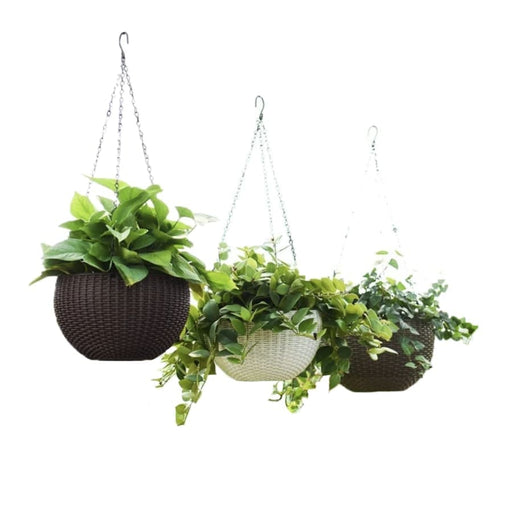 Hængende Urtepotte Harpiksvævede Blomsterpotter