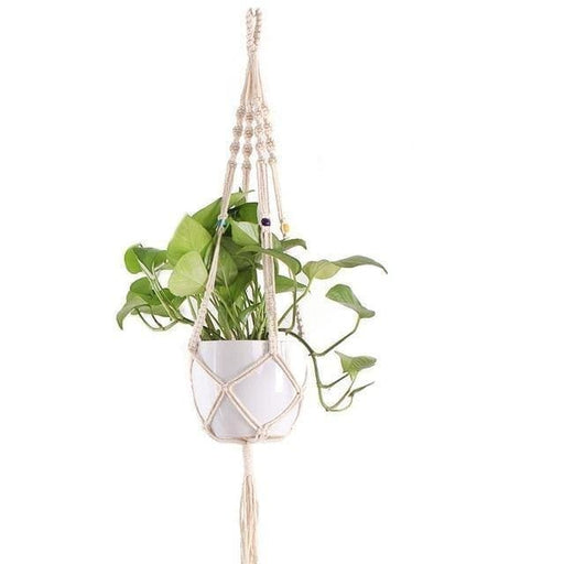 Hængende Urtepotte Macramé Suspension Old Vintage