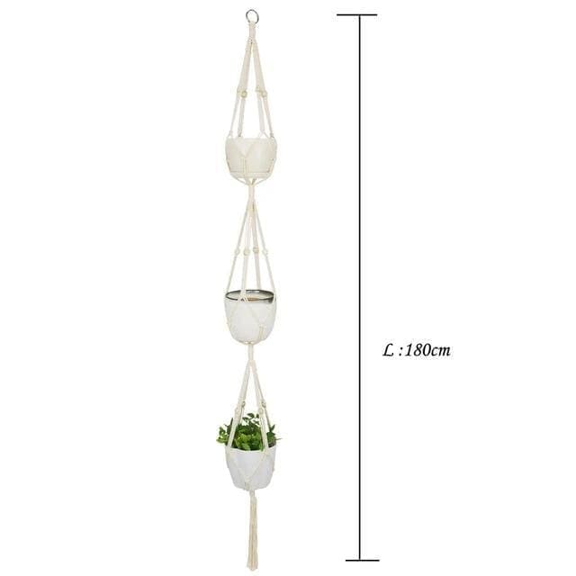 Hængende Urtepotte Suspension Macramé Urtepotte