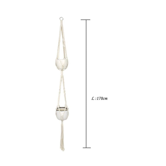 Hængende Urtepotte Suspension Macramé Urtepotte