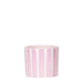 Malet Stribet Dekorativ Potte - Pink