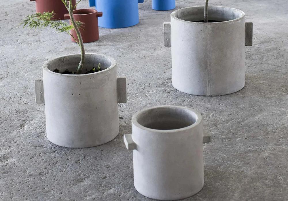 Betonpotte Til Indendørs Planter H30Cm Ø30Cm