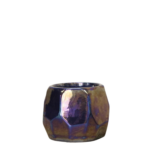 Perleblå Gryde Med Blank Finish