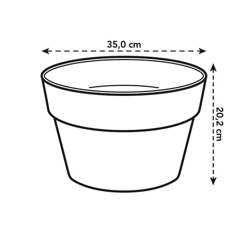Loft Urban Indoor Plastic Plant Pot (X5)