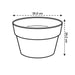 Loft Urban Indoor Plastic Plant Pot (X5)