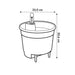 Sort Vand Reservoir Pot D33Cm