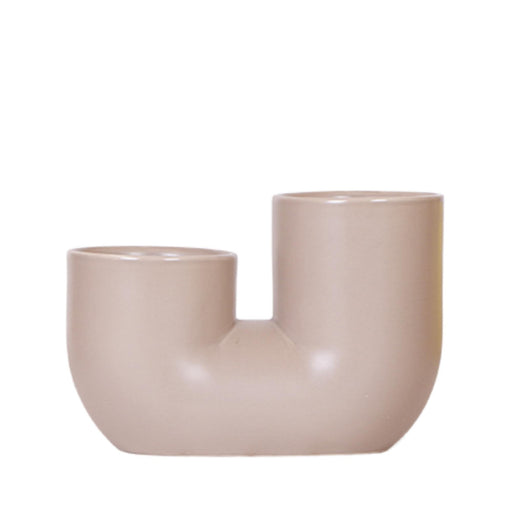 Sier Tubular Pot - Brun