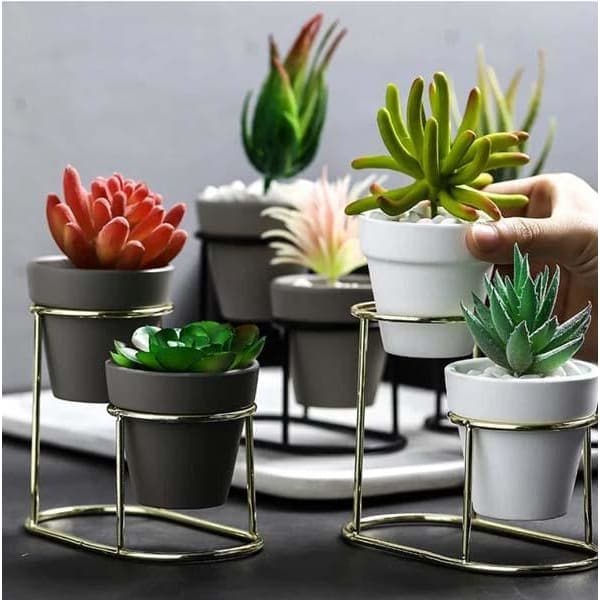 Dio Metal Piedestal Pot