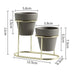 Dio Metal Piedestal Pot