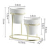 Dio Metal Piedestal Pot