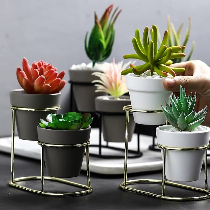 Dio Metal Piedestal Pot