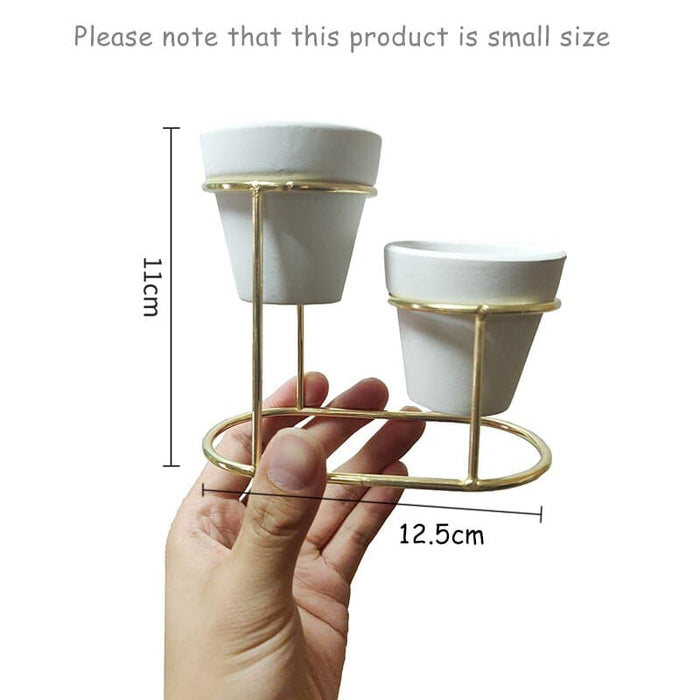 Dio Metal Piedestal Pot