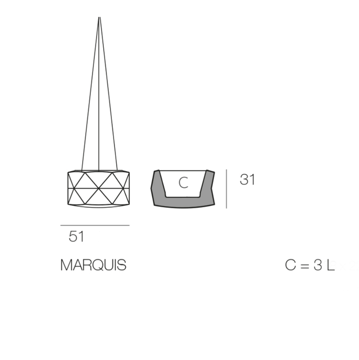 Marquis Hang Design Hængepotte