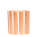 Orange Stribet Dekorativ Potte