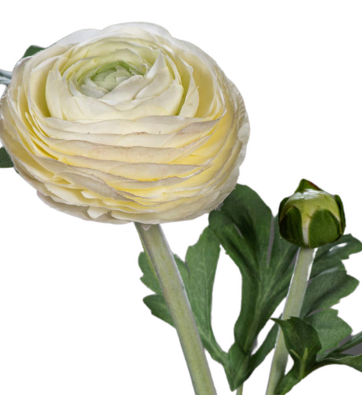 Kunstig Ranunkelcreme 57Cm Blomsterhandlerstilk