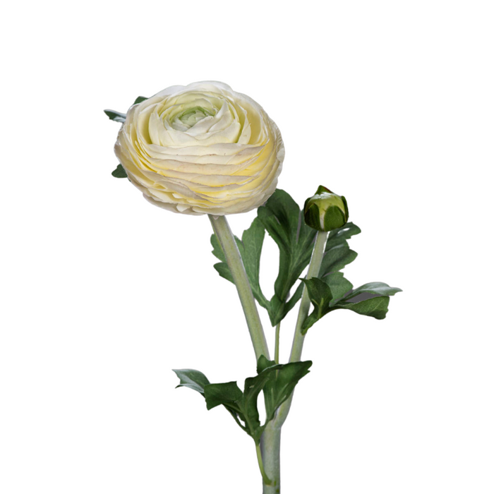 Kunstig Ranunkelcreme 57Cm Blomsterhandlerstilk