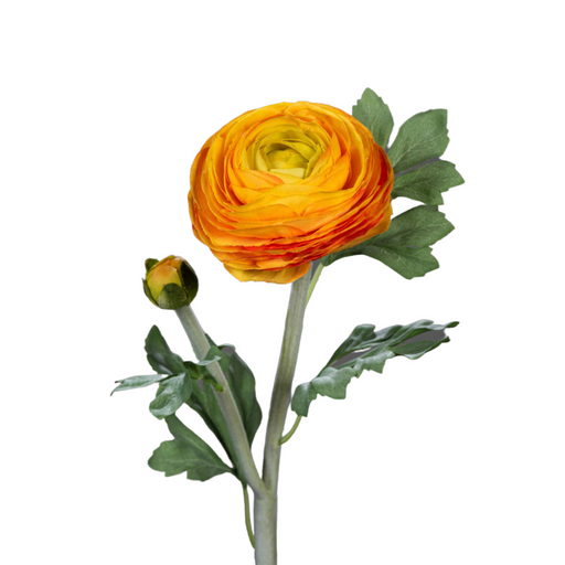 Kunstig Ranunculus Orange Stængel 57 Cm Buket