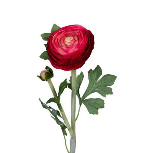 Kunstig Ranunculus Rød Stilk 57 Cm Til Buket