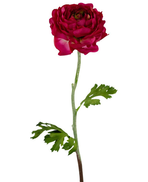 Kunstig Ranunculus Mørk Pink