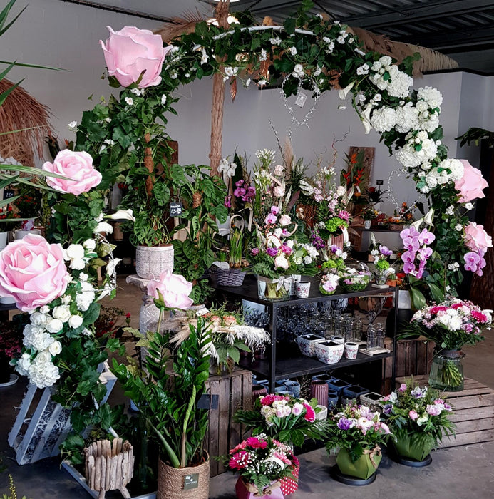 Kæmpe Kunstig Rose Indvendig Dekoration 108 Cm