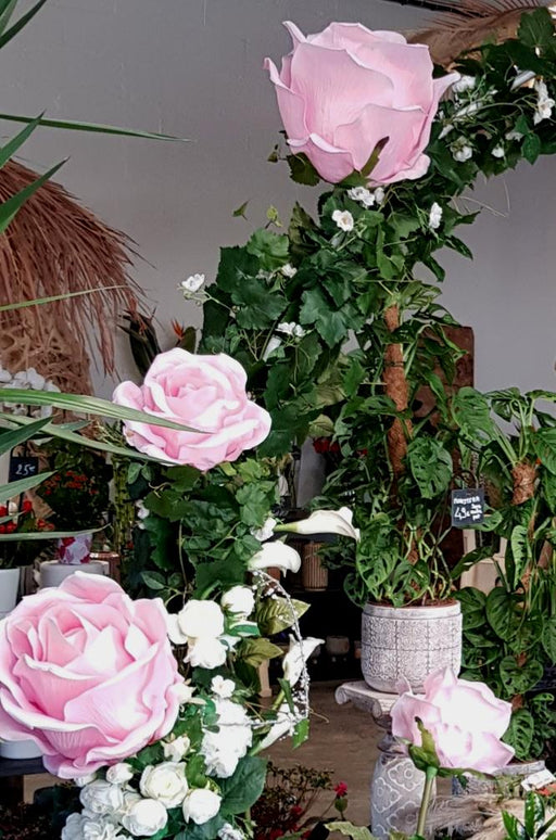 Kæmpe Kunstig Rose Interiør Dekoration 170Cm