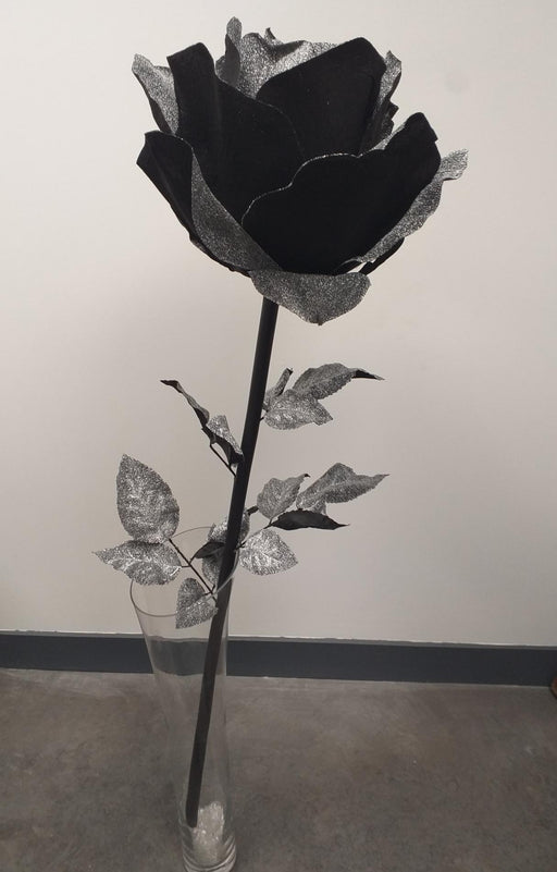 Kæmpe Sort Kunstig Rose Boligindretning