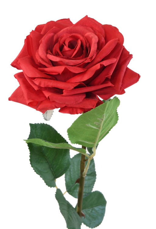 Kunstig Rød Rose 74 Cm Indvendig Dekoration