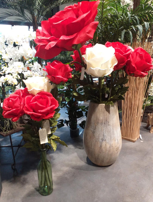 Kæmpe Kunstig Rose Rød 108 Cm Indvendig Dekoration