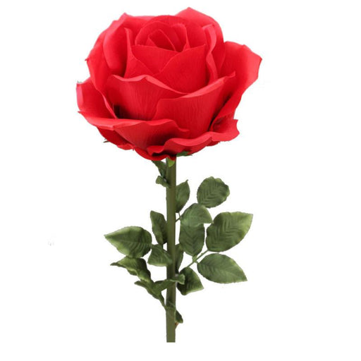Kæmpe Kunstig Rød Rose 125 Cm Interiør Dekoration