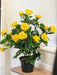 Kunstig Gul Miniature Rose