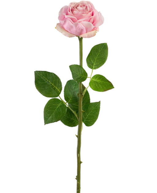 Kunstig Rose Real Touch Lys Pink