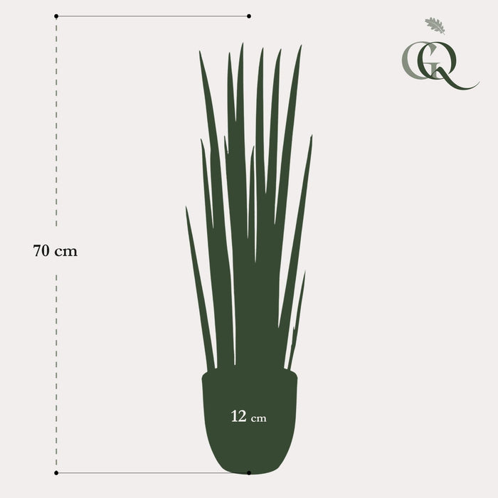 Sansevieria Cylindrica Kunstig Plante - H70Cm, Ø12Cm