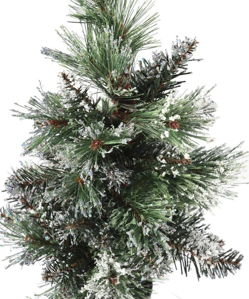 Kunstig Mini Finley Frosted Gran Tree 45Cm Grøn Hvid