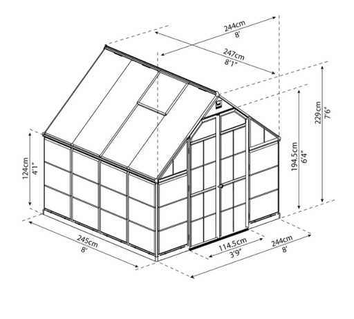 Balance Drivhus 6 M²