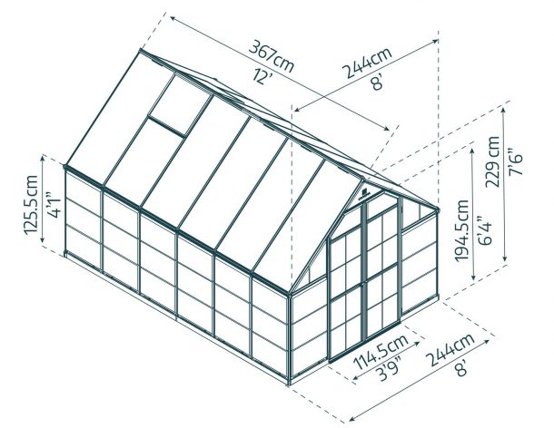 Balance Drivhus 9 M²