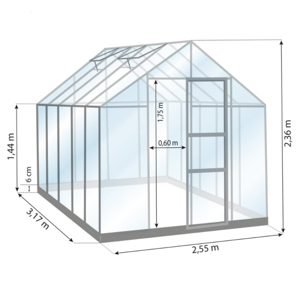 Kommen Drivhus 8,1M²