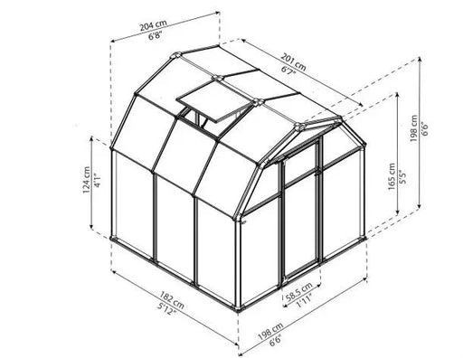 Eco Grow Drivhus 4 M²