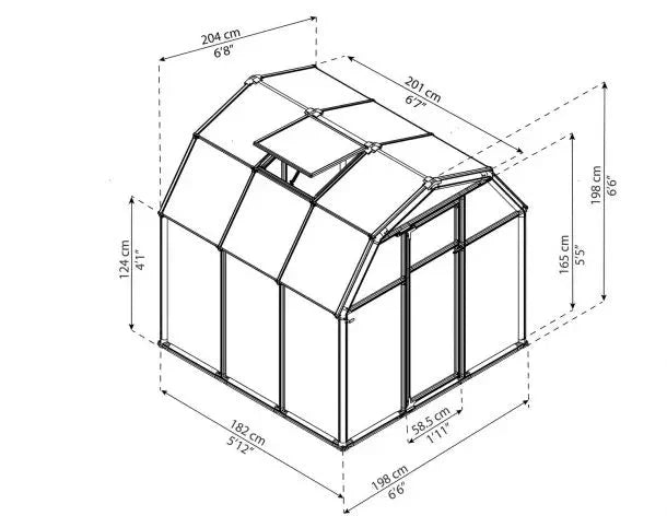 Eco Grow Drivhus 4 M²