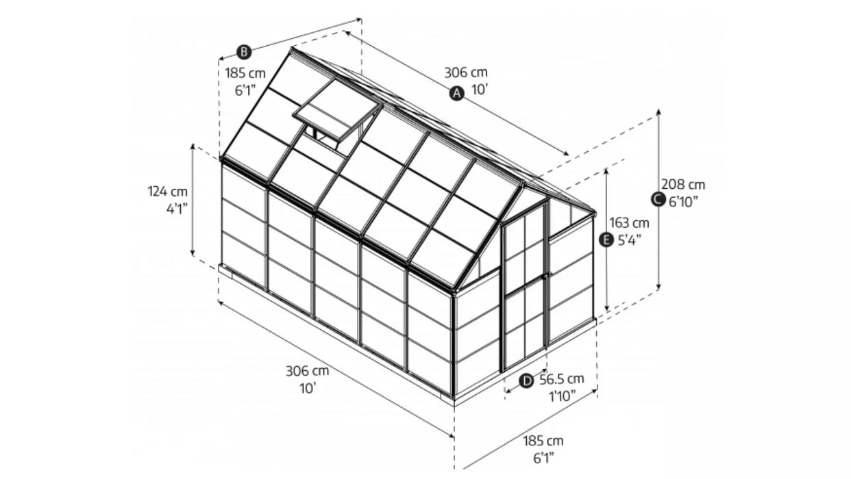Harmony Drivhus 5,7 M²