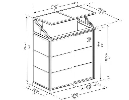 Leant To Grow Drivhus 0,8 M²