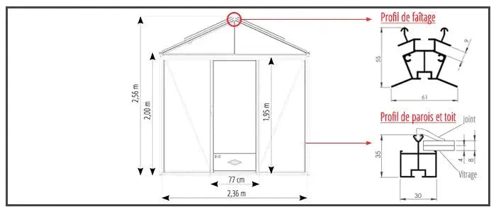 Luxia Drivhus 10,80M²